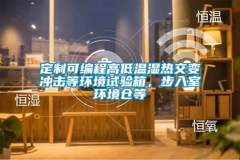 定制可编程高低温湿热交变冲击等环境试验箱，步入室环境仓等