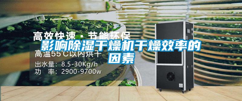 影响除湿干燥机干燥效率的因素