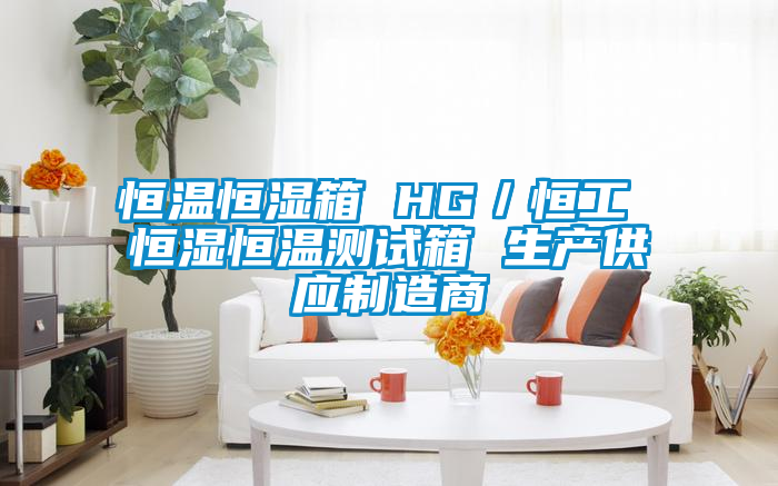 恒温恒湿箱 HG／恒工 恒湿恒温测试箱 生产供应制造商