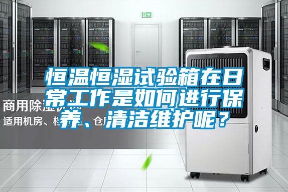 恒温恒湿试验箱在日常工作是如何进行保养、清洁维护呢？