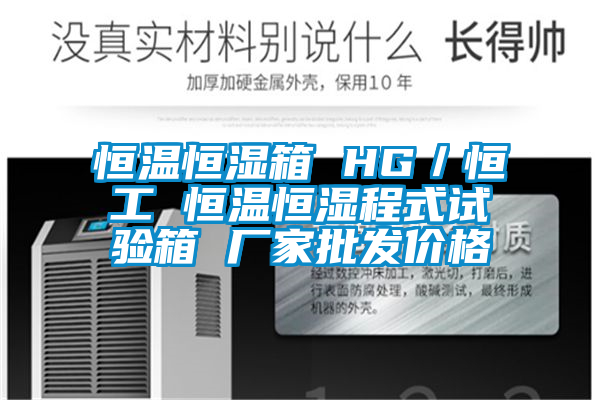 恒温恒湿箱 HG/恒工 恒温恒湿程式试验箱 厂家批发价格