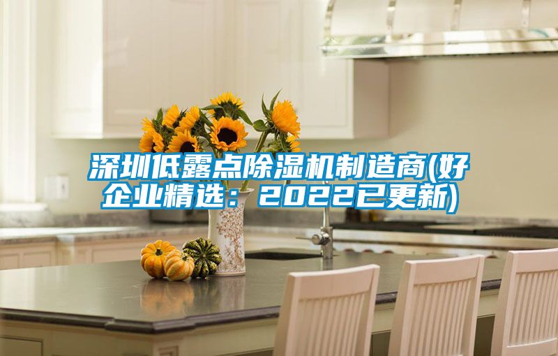 深圳低露点除湿机制造商(好企业精选:2022已更新)