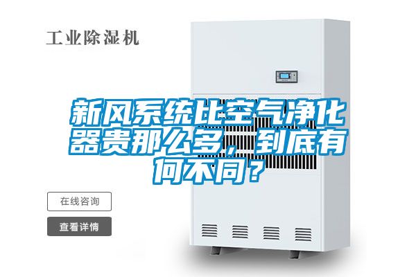 新风系统比空气净化器贵那么多，到底有何不同？