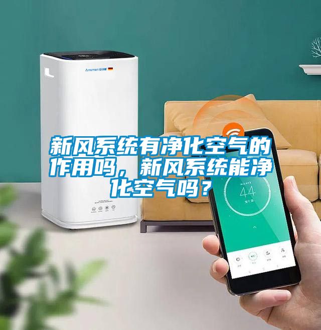 新风系统有净化空气的作用吗，新风系统能净化空气吗？