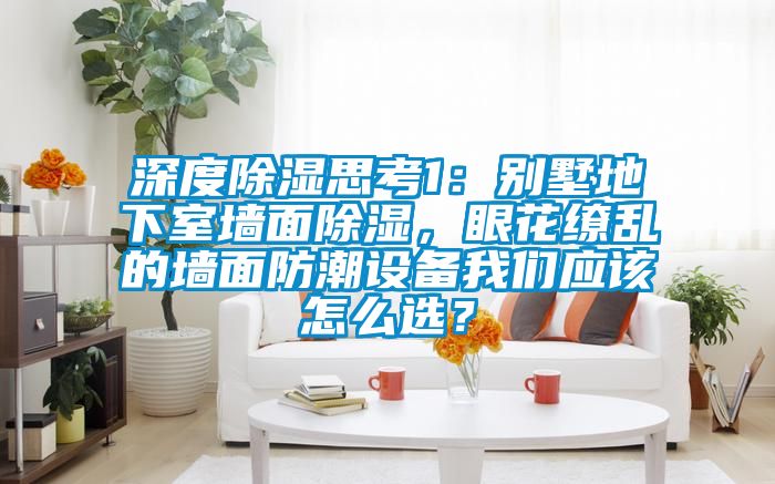 深度除湿思考1：别墅地下室墙面除湿，眼花缭乱的墙面防潮设备我们应该怎么??？