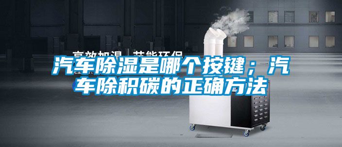 汽车除湿是哪个按键；汽车除积碳的正确方法