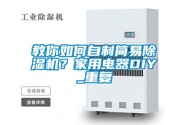 教你如何自制简易除湿机？家用电器DIY_重复