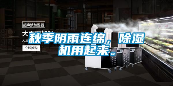 秋季阴雨连绵，除湿机用起来。