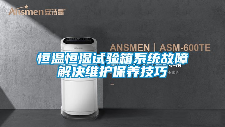 恒温恒湿试验箱系统故障解决维护保养技巧