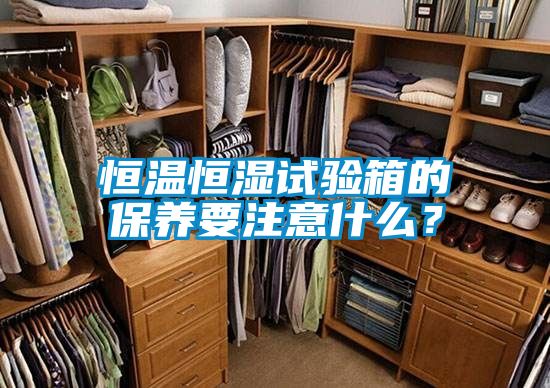 恒温恒湿试验箱的保养要注意什么？