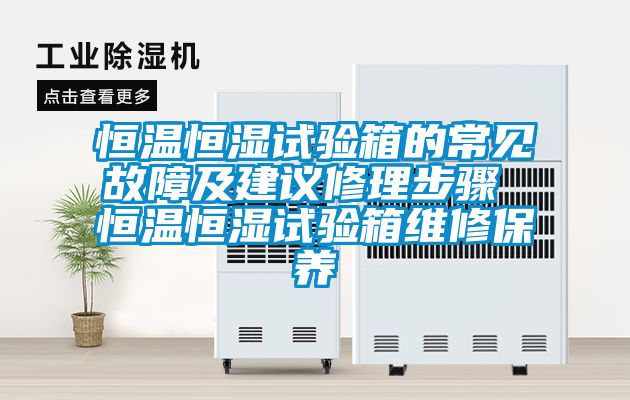 恒温恒湿试验箱的常见故障及建议修理步骤 恒温恒湿试验箱维修保养