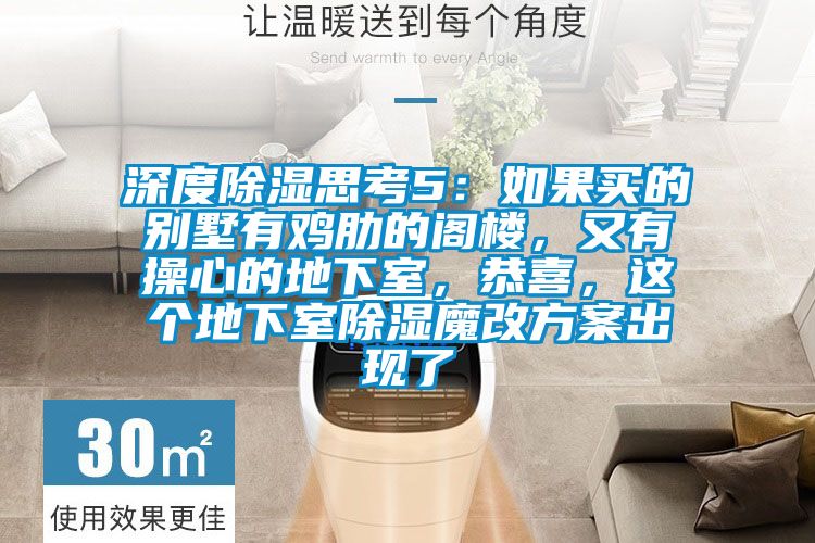 深度除湿思考5：如果买的别墅有鸡肋的阁楼，又有操心的地下室，恭喜，这个地下室除湿魔改方案出现了