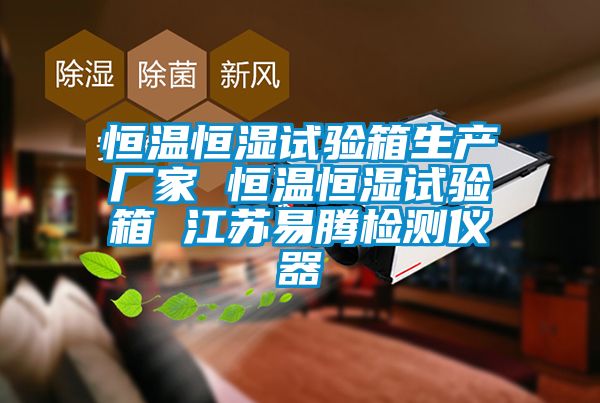 恒温恒湿试验箱生产厂家 恒温恒湿试验箱 江苏易腾检测仪器