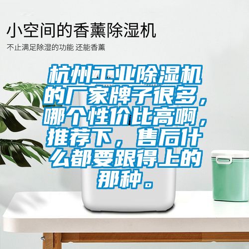 杭州工业除湿机的厂家牌子很多，哪个性价比高啊，推荐下，售后什么都要跟得上的那种。
