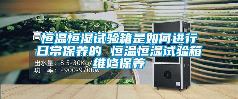 恒温恒湿试验箱是如何进行日常保养的 恒温恒湿试验箱维修保养