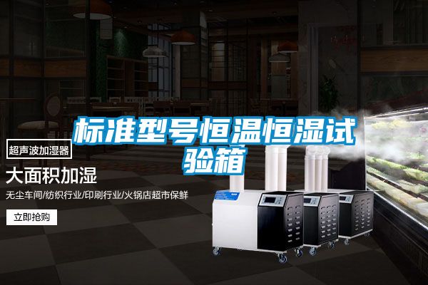 标准型号恒温恒湿试验箱