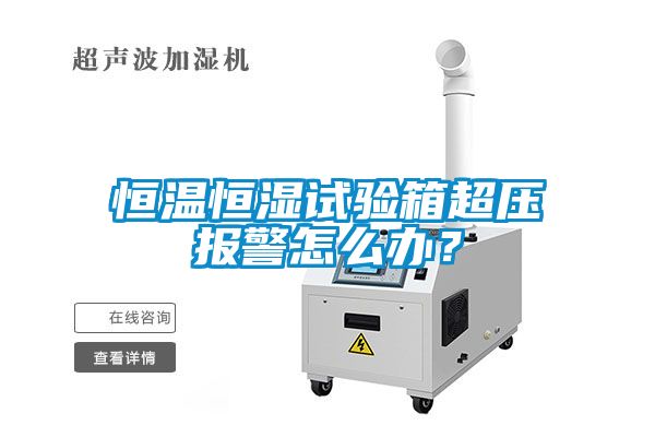 恒温恒湿试验箱超压报警怎么办？