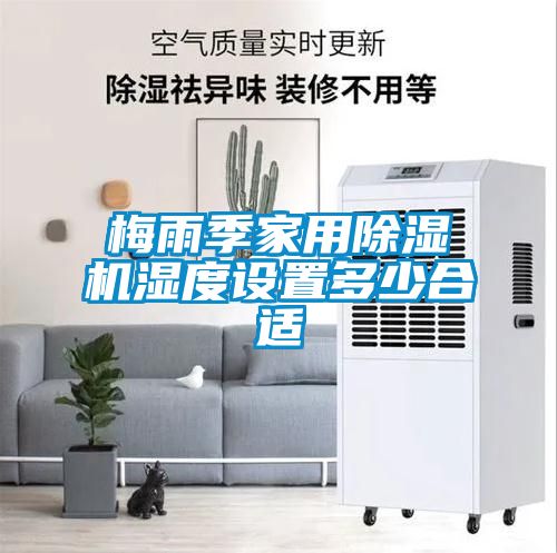 梅雨季家用除湿机湿度设置多少合适