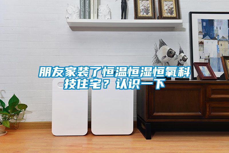 朋友家装了恒温恒湿恒氧科技住宅？认识一下