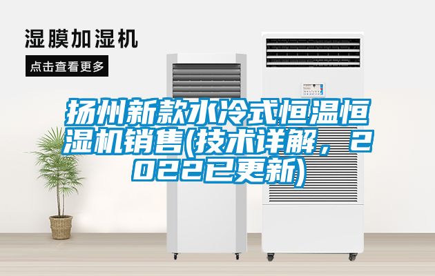 扬州新款水冷式恒温恒湿机销售(技术详解，2022已更新)