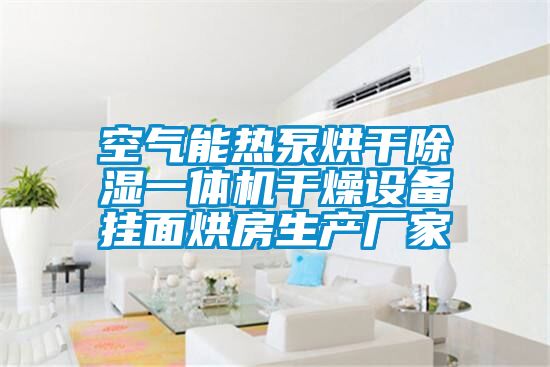 空气能热泵烘干除湿一体机干燥设备挂面烘房生产厂家