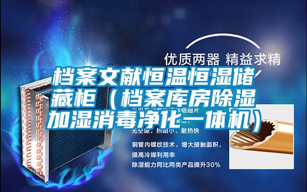 档案文献恒温恒湿储藏柜(档案库房除湿加湿消毒净化一体机)