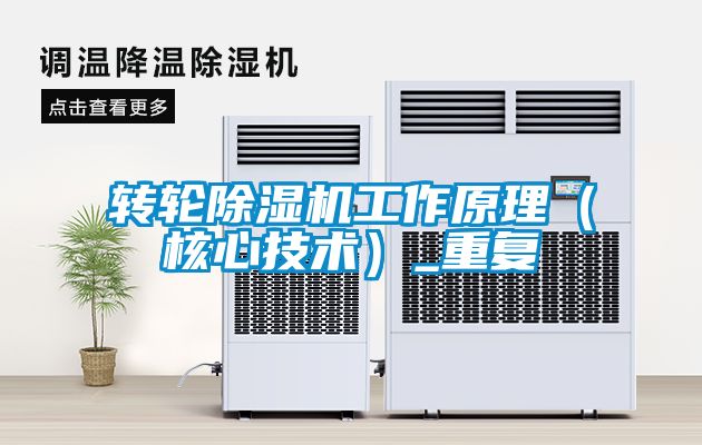 转轮除湿机工作原理（核心技术）_重复
