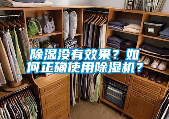 除湿没有效果？如何正确使用除湿机？