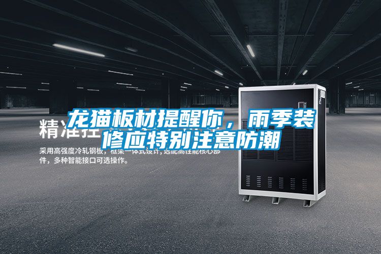龙猫板材提醒你，雨季装修应特别注意防潮