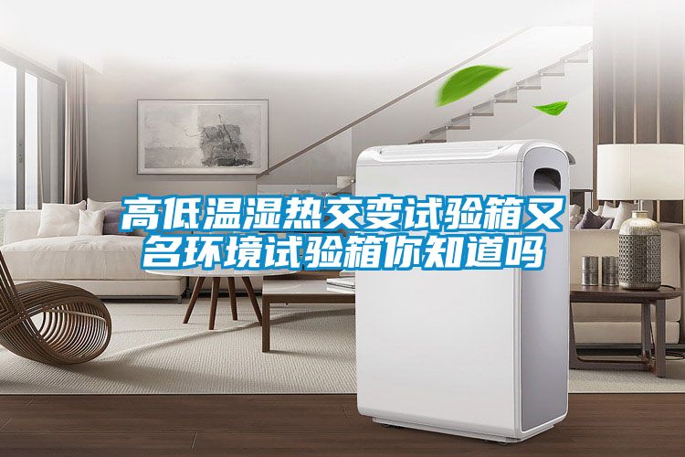高低温湿热交变试验箱又名环境试验箱你知道吗